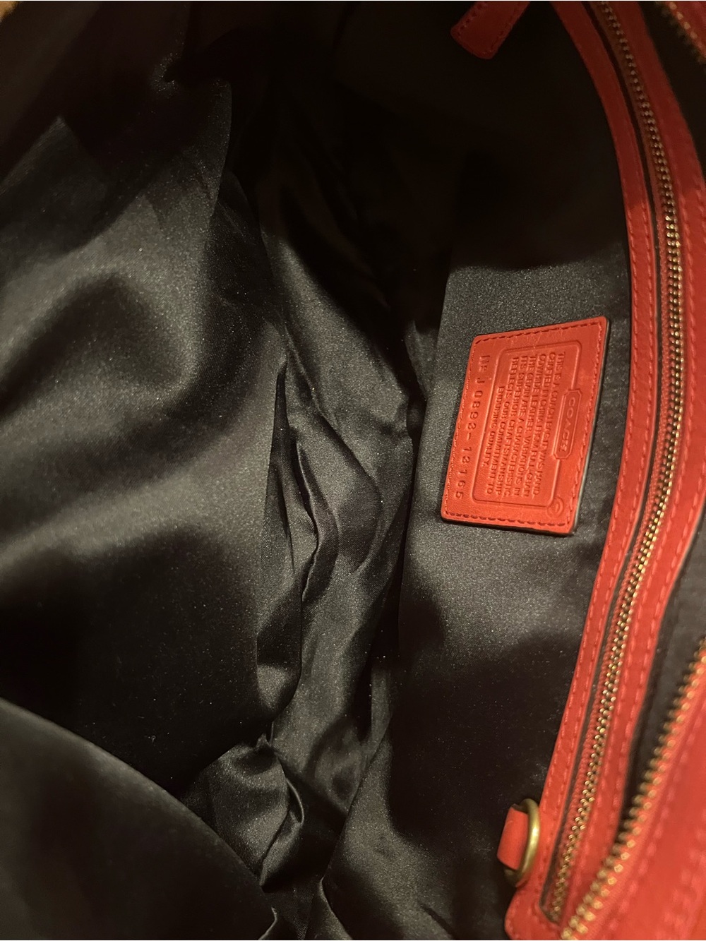 COACH Genuine Leather Double Zip Satchel - Picture 12 of 13